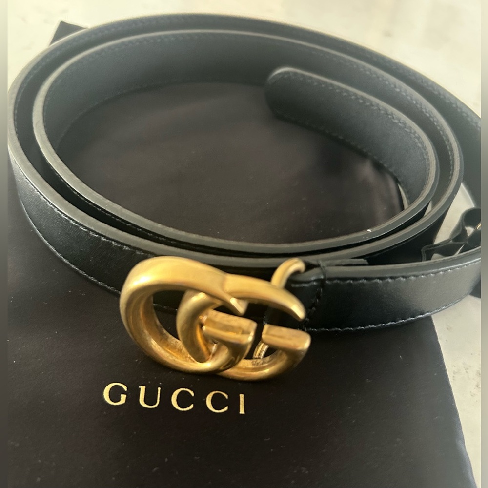 Gucci marmont leather belt
